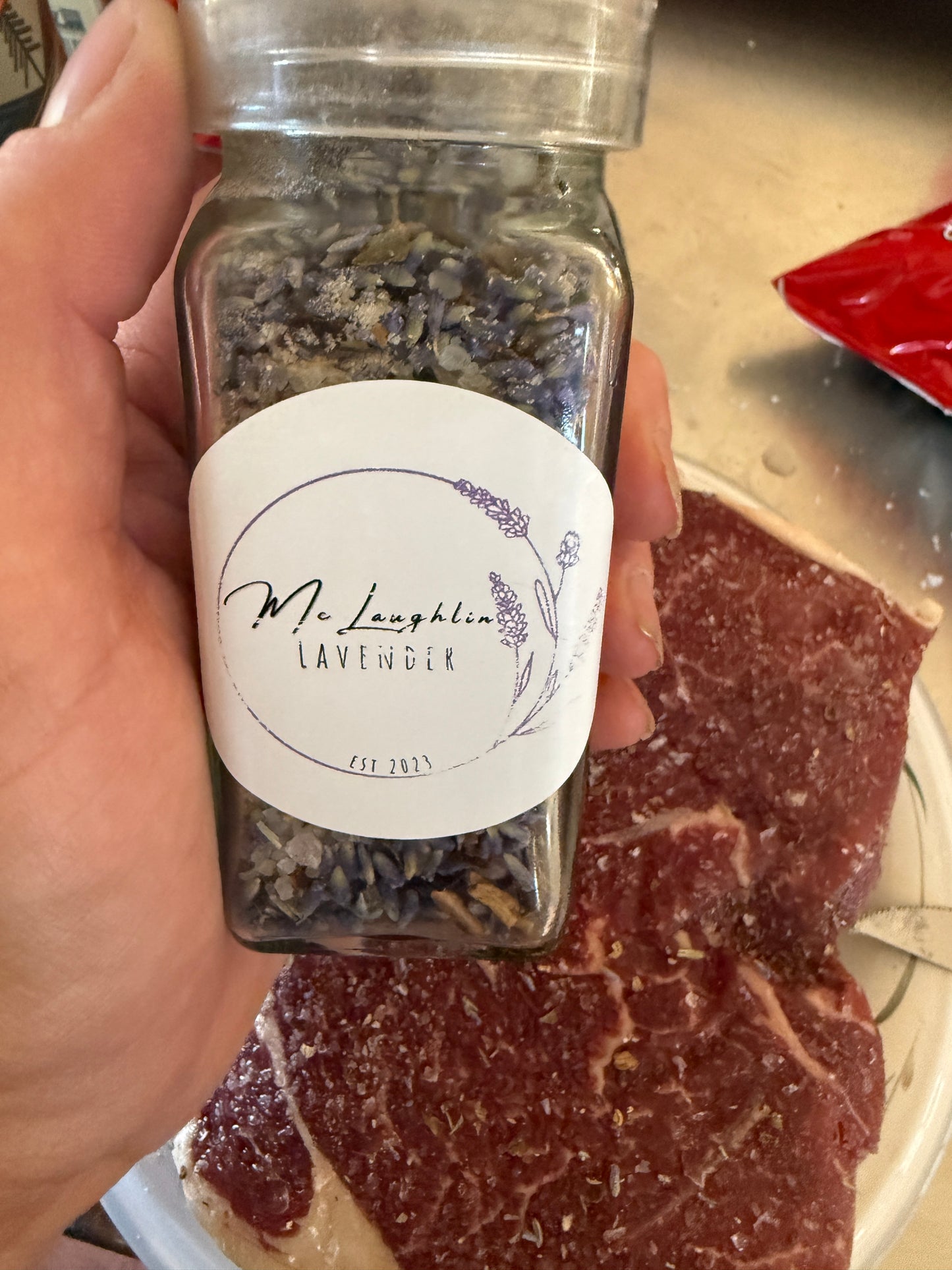 Lavender Salt Grinder