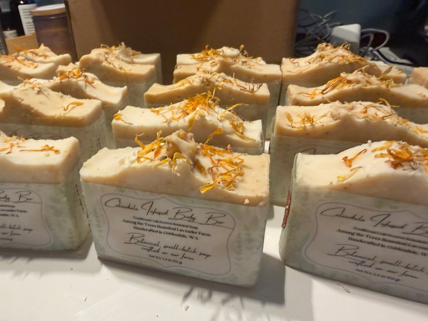 Calendula Infused Soap | Cold Process Botanical Bar for Sensitive Skin