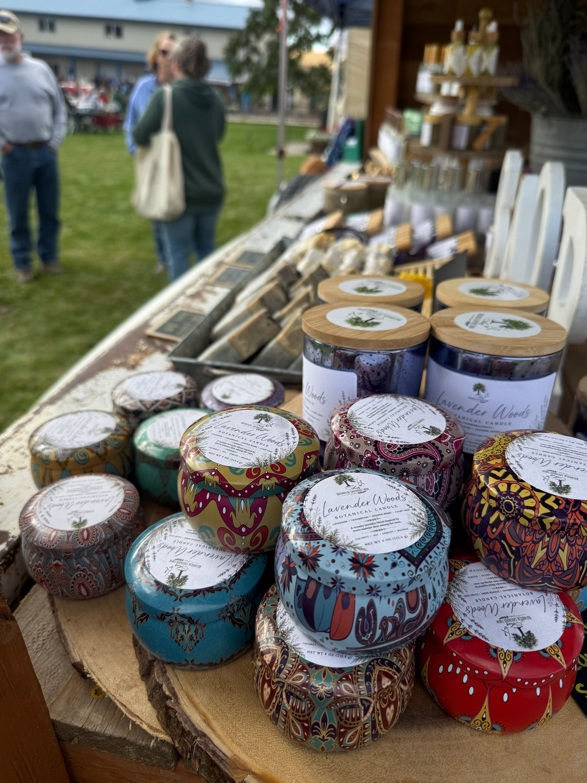 Tin Beeswax Candle