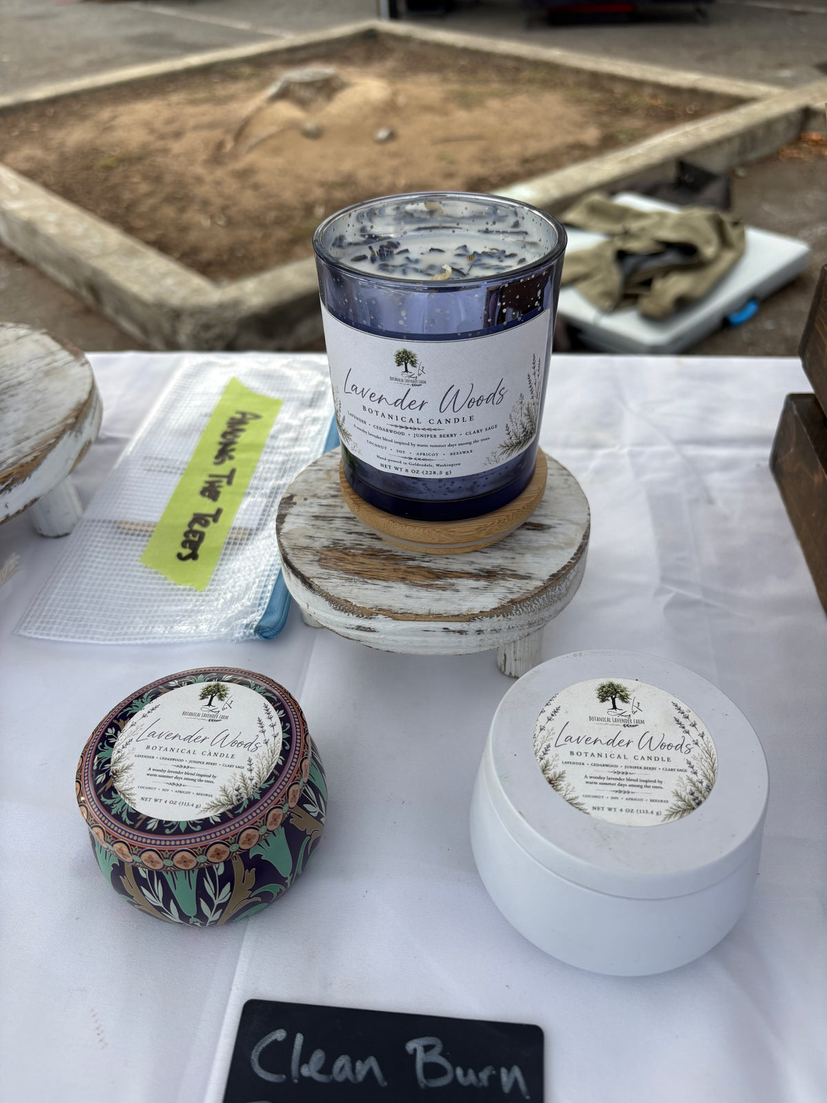 Tin Beeswax Candle