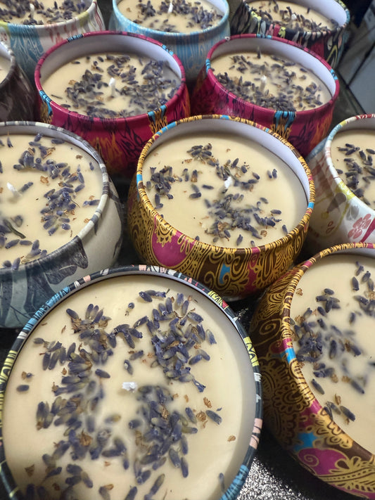Tin Beeswax Candle