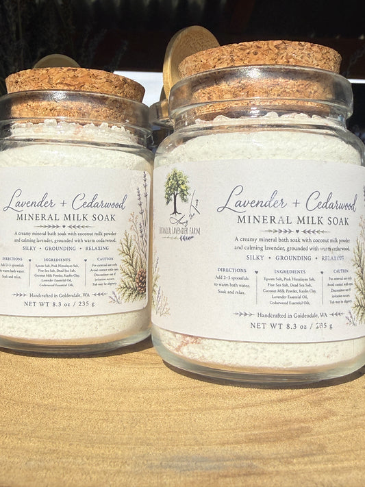 Lavender + Cedarwood Mineral Milk Soak